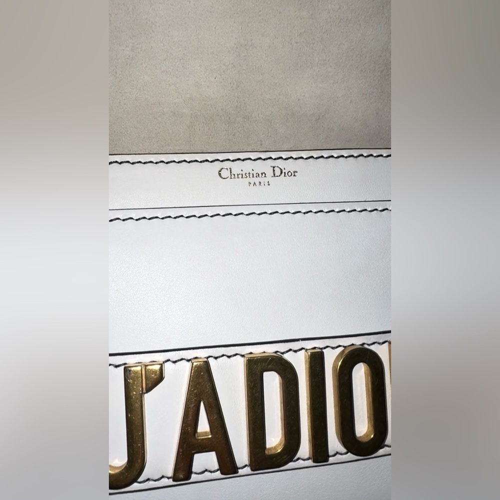 EUC Christian Dior J’Adiore Calf Leather And Gold Chain Flap Shoulder Bag W/ COA - Picture 8 of 17